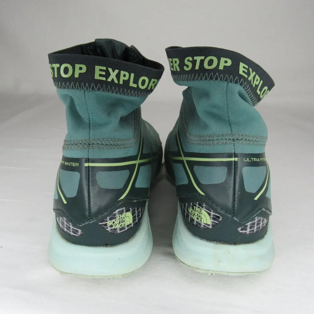 The North Face Green Ultra MT Winter Trail Running Shoes Women's 6